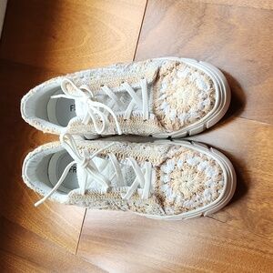 Free people crocheted sneakers